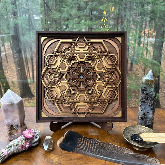 Align - Hand-Crafted Layered Mandala Wall Art