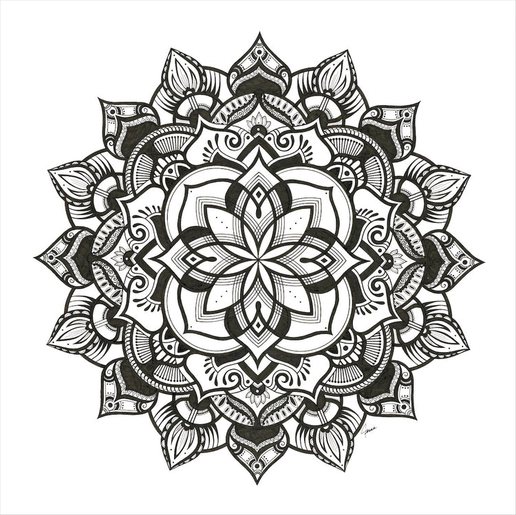 Ascension - Hand Drawn Mandala Print