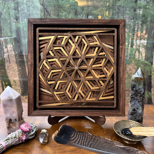 Shift- Hand-Crafted Layered Mandala Wall Art