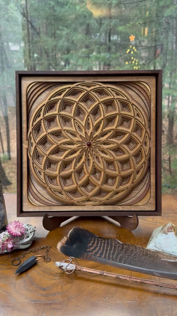 Unfold - Hand-Crafted Layered Mandala Wall Art