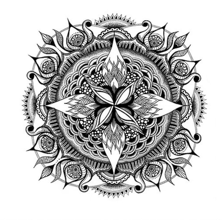 Manifest - Hand Drawn Mandala Print