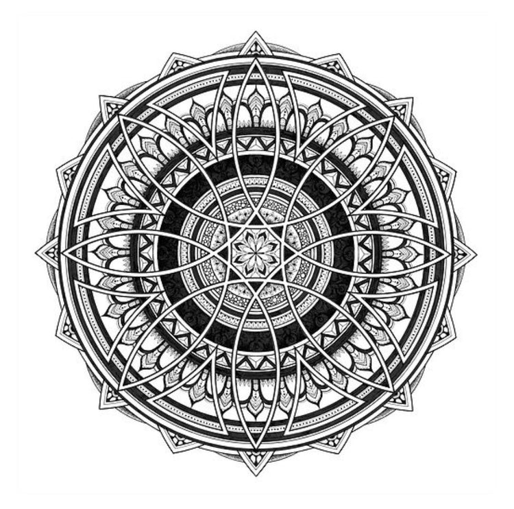 Uncontained - Hand Drawn Mandala Print