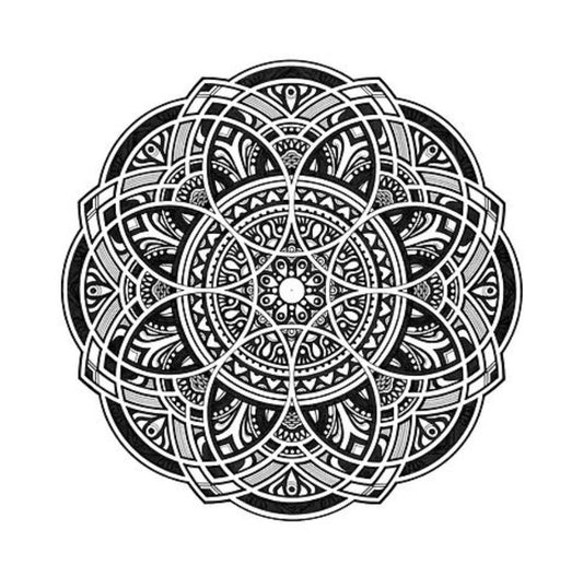 Flow - Hand Drawn Mandala Print