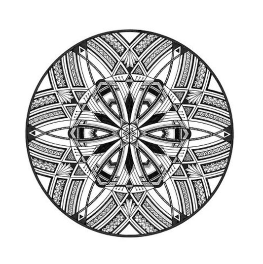 Interwoven - Hand Drawn Mandala Print