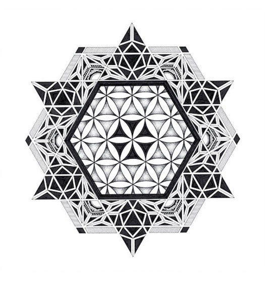 Transcend - Hand Drawn Mandala Print