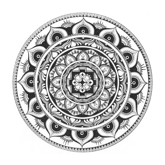 Release - Hand Drawn Mandala Print