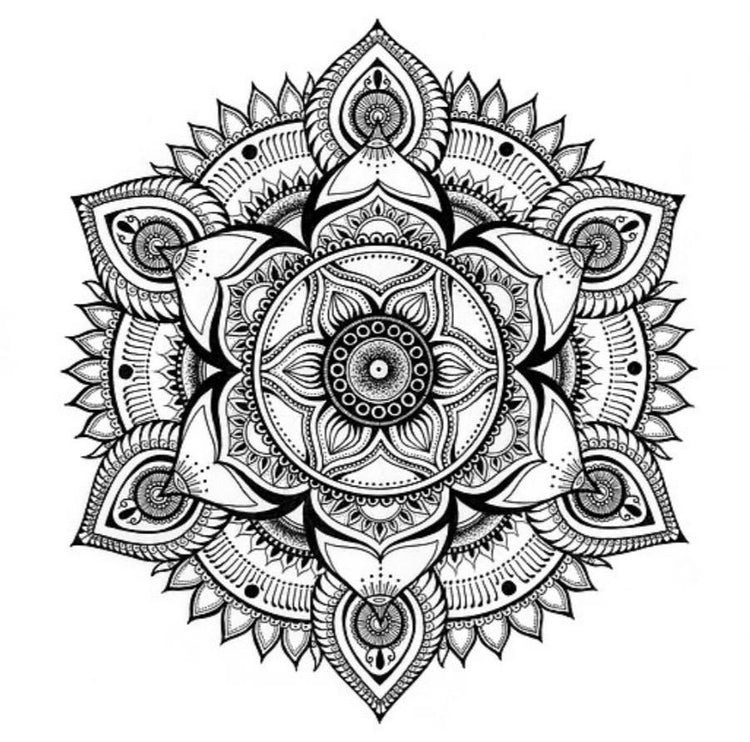 Prana - Hand Drawn Mandala Print